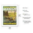 thumbnail image 2 of Manila Philippines - Mabuhay (Welcome) - Vintage Travel Poster c.1950s - Fine Art Matte Paper Print (Unframed) 24x32in, 2 of 4