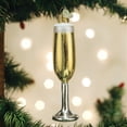 thumbnail image 3 of Old World Christmas Champagne Flute Blown Glass 2020 Unique Christmas Ornaments for Christmas Tree Decorations, 3 of 5