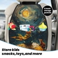 thumbnail image 4 of Goofa Whimsical Starry Night Scene Pattern Car Back Seat Protector for Kids (2 Pack) ,Anti-kick Storage Mat for Car Seats,Shields from Footprints, 4 of 6
