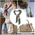 thumbnail image 5 of Unique Bargains 1 Pc Scarf Headband Print Neck Scarf for Women Green, 5 of 5