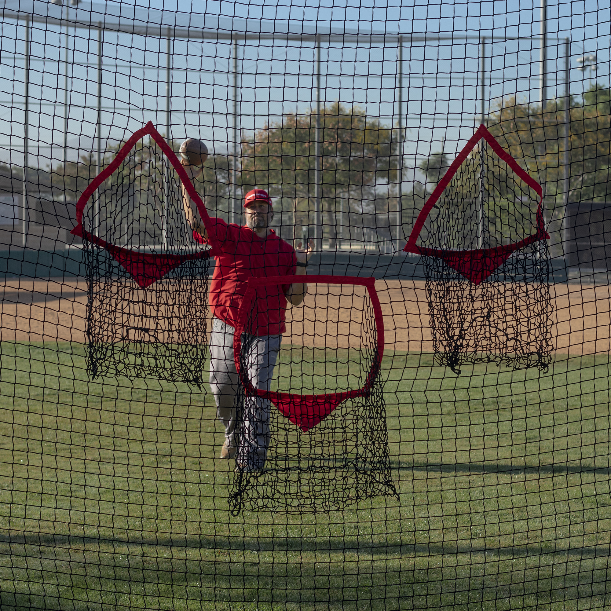 PowerNet 8x8 Ft Football 3 Pocket Net