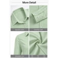 thumbnail image 3 of Womens Long Sleeve Shirts Wrinkle Free Dress Shirt Classic Fit Collared Tops for Work Office, 3 of 10