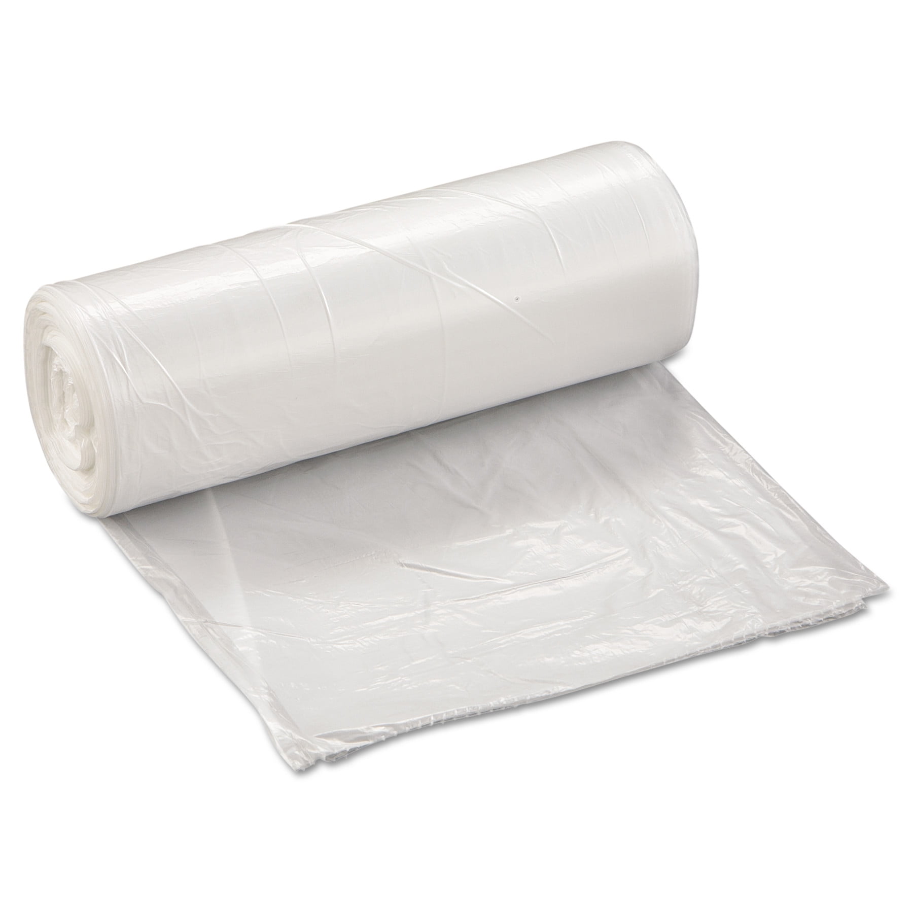 Inteplast LLDPE Can Liners, 0.35 mil, 24" x 24", Natural, Pack Of 1,000