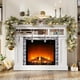 thumbnail image 5 of Adorno Navideño Colgante Calado de Plástico Blanco - 32 X 6,8 Cm. Decoración con Acabado Espejo para Árbol, Ventana y Escaparates de Centros Comerciales., 5 of 6