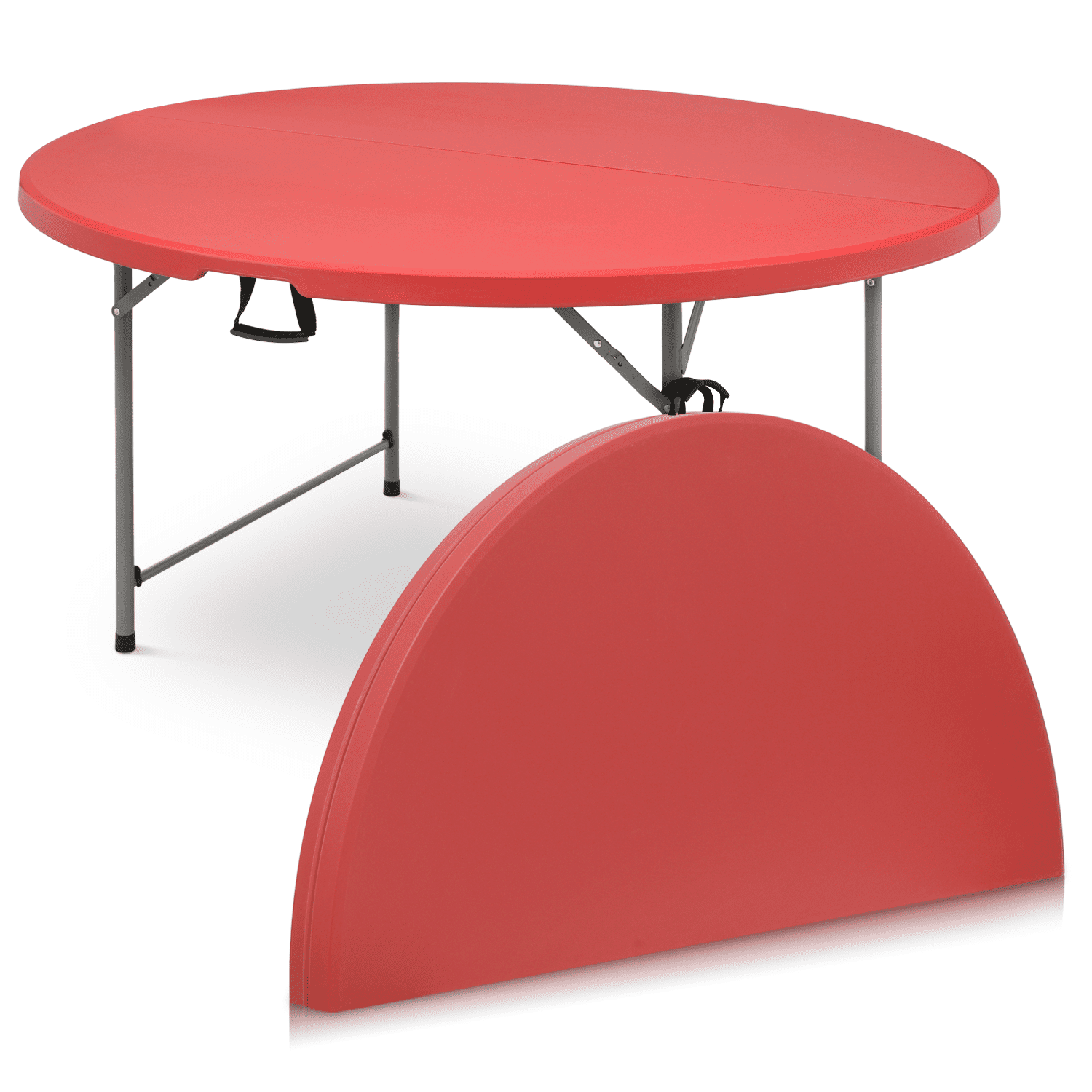 MoNiBloom 5Ft Folding Plastic Table Heavy Duty Commercial Banquet Even