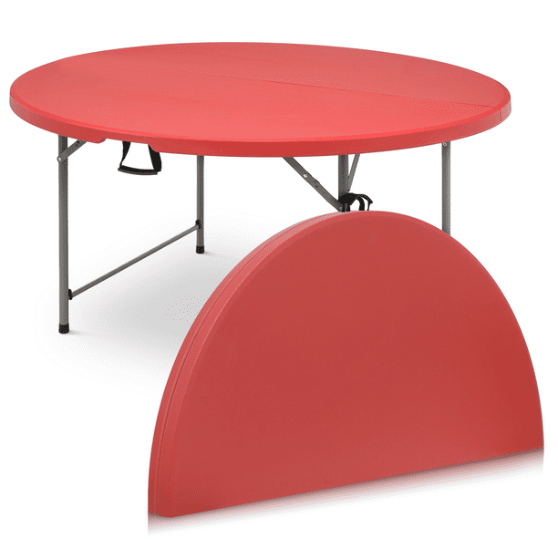 MoNiBloom 5Ft Folding Plastic Table Heavy Duty Commercial Banquet Even