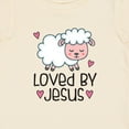 thumbnail image 4 of Inktastic Loved by Jesus Cute Baby Lamb Boys or Girls Baby T-Shirt, 4 of 5