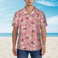thumbnail image 4 of Haiem Rose Flowers Printed Hawaiian Shirt for Men - Men’s Casual Beach Summer Shirts - Stretch Fabric with Modern Fit-Large, 4 of 9