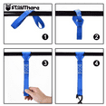 thumbnail image 4 of Heavy Duty Ratchet Tie Down Straps - 5208 Lbs Breaking Strength 1.6'' x 8'' , includes 4 Heavy Duty Ratchet Padded Handles - Coated Deep S-Hook & Carry Bag (Blue), 4 of 7