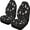 Ghost Pumpkin Moon Web Print, variant on Odenmar Witch Cat Pumpkin Halloween Car Seat Covers, 2-Piece Front Protectors, Made with Mesh Fabric, Universal Fit for Trucks Vans Suvs