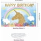 thumbnail image 3 of Rainbow Unicorn Happy Birthday Banner Unicorn Backdrop for Women and Girls Happy Birthday Photography Background Unicorn Party Decorations Supplies, 3 of 4