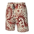 thumbnail image 4 of Disketp Men's Swim Trunks Hawaiian Breathable Surf Beach Swimsuits Mesh Lining Beach Shorts with Pockets-Dragons1, 4 of 7