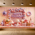 thumbnail image 5 of Balloon Decoration Banner Cake Decoration Party Backdrop Crown Decoration for Birthday Party Kids Celebration Indoor Decoration, 5 of 9