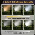 thumbnail image 4 of LED Flood Light Outdoor 35W/25W/15W Wall Light 4900LM Dusk to Dawn Floodlight 3000K/4000K/5000K Security Lights for Landscape Parking lot Tree Advertising Boards Warehouse 2 Pack, 4 of 7