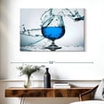 thumbnail image 3 of Elephant Stock Blue Cocktail Splash Wall Art - Horizontal Canvas Wall Art - Dining Room Wall Decor - Food And Drink Canvas - Blue And Decor - 39" x 26", 3 of 8