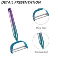 thumbnail image 3 of Pelador de verduras pelador de patatas para cocina pelador de acero inoxidable en forma de Y con ergonómico, 3 of 5