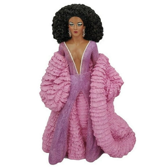 December Diamonds 55-55260 What a Drag, Black Caviar Drag Queen Ornament or Figurine