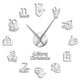 thumbnail image 2 of Xihbxyly Reloj de Pared Diy Sin Marco, Efecto Espejo 3D Creativo, Diseño Autoadhesivo, Materiales de Acero Inoxidable y Aluminio, Decoración para El Hogar y La Oficina, Fácil de Instalar, Estilo Mode, 2 of 2