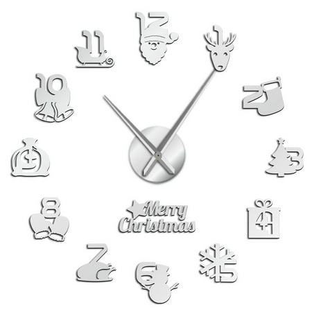 

Christmas Frameless DIY Wall Mute Clock 3D Mirror Surface Sticker Home Decor Extra Large Timer for Kids Thermometers & Timers Oven Meat Probe Minute Timer Sand Sand Timer 15 Minute Timer