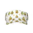 thumbnail image 2 of Kdxio Lovely Avocado Print Sun Visor Hat Golf Visor Adjustable Velcro Outdoor Sports Cap for Men Women, 2 of 7