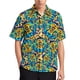 thumbnail image 3 of Camisa informal con estampado de rayas de piel de tigre para hombre, camisa hawaiana de vacaciones de manga corta, camiseta de gran tamaño para hombre, blusas, ropa, 3 of 5