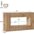 thumbnail image 2 of Tribesigns Rustic Farmhouse Console Table - Long Entryway Accent Piece, MDF, Natural Wood Tone, Fluted Design, Living Room/Hallway Furniture, 2 of 8