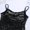 Black, variant on Aislor Kids Girls Shiny Sequined Adjustable Shoulder Straps Tank Top Dance Performing