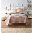 thumbnail image 1 of Mainstays Alyssa Pink Quilt Set Double, 1 of 1