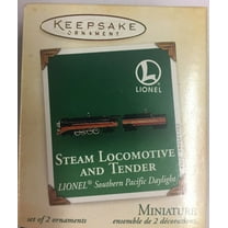Hallmark Steam Locomotive and Tender Lionel Mini 2 Ornaments