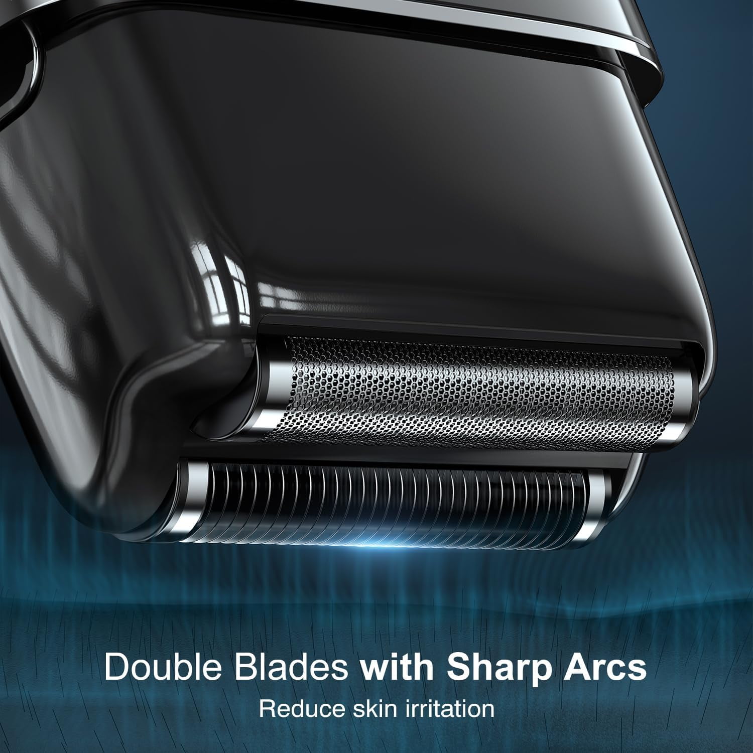 Obacre Foil Electric Razor Cordless Portable Shaver with LED Display for Men