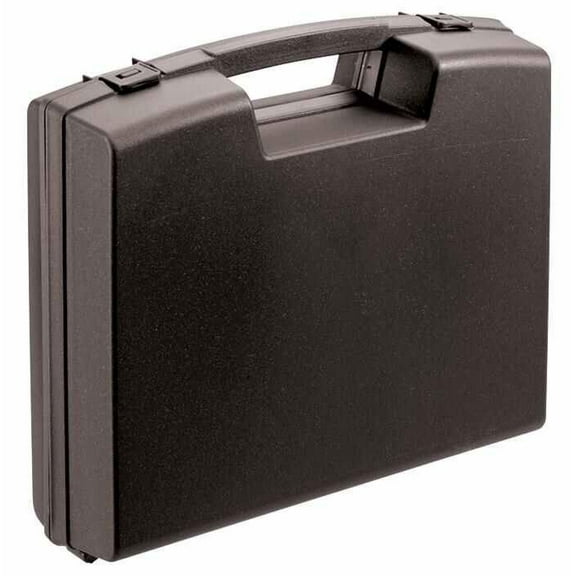 RARAION - Black Plastic Briefcase Storage Case - 76mm x 280mm x 240mm