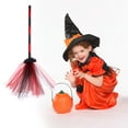 thumbnail image 3 of JLFNYA Halloween Magical Witch Brooms, Magical Halloween Witches Brooms, Halloween Decoration Witch Flying Broomstick, Plastic Witch Broomstick Witch Broomstick Props, Dress Up Performance Props, 3 of 4