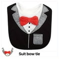 thumbnail image 4 of Baby Bibs 3 Pack, Gentleman Tuxedo & Suit Design, Soft Cotton, Snap Closure, Absorbent for Drooling, 4 of 5