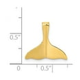 thumbnail image 2 of Finest Gold 14K Yellow Gold 3-D Polished Whale Tail Slide Pendant, 2 of 3
