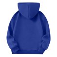 thumbnail image 5 of Garbnen Girls Oversized Hoodie Blue Long Sleeve Y2k Sweatshirt with Pocket Fall Fleece Preppy Teen Girl Gifts Trendy Clothes 9-10 Years, 5 of 6