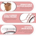 thumbnail image 4 of 26" Beach Cruisers for Women, NEORIVER 7-Speed Bikes for Women with Rattan Basket, Commuter Bicycle, 4 of 8