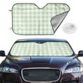 thumbnail image 2 of Balery Green Checkboard Print Car Windshield Sun Shade,Windshield Sunshade for Car Pickup Truck SUV Accessories-Small, 2 of 7