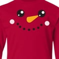 thumbnail image 4 of Inktastic Christmas Snowman, White Snowman, Carrot Nose Long Sleeve Youth T-Shirt, 4 of 5