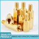 thumbnail image 2 of 10-100pcs M2 M3 Hex Brass Male Female Standoff Board Rack Stud Hexagon Threaded Pillar PCB Column Motherboard Spacer Bolt Screw, 2 of 4