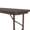 thumbnail image 4 of Correll PC1860P Solid High-Pressure Plywood Core Folding Tables, WALNUT, 4 of 4