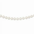 thumbnail image 2 of 14K Yellow Gold 7-8mm Round White Saltwater Akoya Cultured Pearl Necklace 20 Inch, 2 of 3