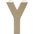 thumbnail image 2 of Paper Mache Letter   Letter Y   8" x 5.5" Size   1 Each, 2 of 2