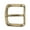Brass, variant on 1 1/2" (38 mm) Nickel Free Single Prong Square Belt Buckle