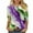 Purple, variant on xixinqiwan Women's Tops 3/4 Sleeve Crew Neck Tops Tunic Gold Green Purple Masquerade Party Outfit