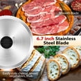 thumbnail image 3 of PANTI Electric Meat Slicer, 120W Food Slicer with 0-18mm Adjustable Thickness, Removable Stainless Steel Blade, 3 of 15