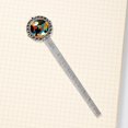 thumbnail image 4 of Geometric cubes Vintage Silver Lace-Edged Bookmark - Gift for Readers and Book Lovers, 4 of 5