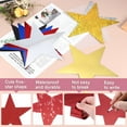 thumbnail image 3 of 100 Pcs Red Stars Cutouts, 6 Inch Double Printed Paper Stars Cutout, 3 of 6