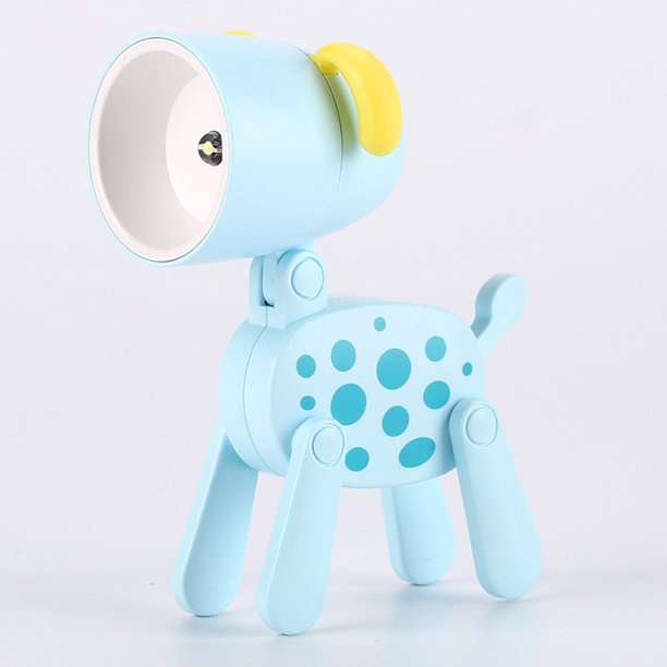 Luz Nocturna LED Plegable con Orejas Creativa Mini Linda Luz para Mascotas para Sala de Estar (X JShteea Libre de BPA