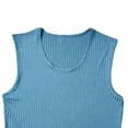 thumbnail image 6 of Mens Slim-Fit Tank Tops Ribbed Stretchy Sleeveless Crewneck Tees Shirts Casual Solid Pullover Breathable Athletic Workout Undershirts Vests, 6 of 6