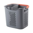thumbnail image 3 of Laundry Basket with Handles Container Breathable Simple Laundry Hamper for Gray S and L, 3 of 9